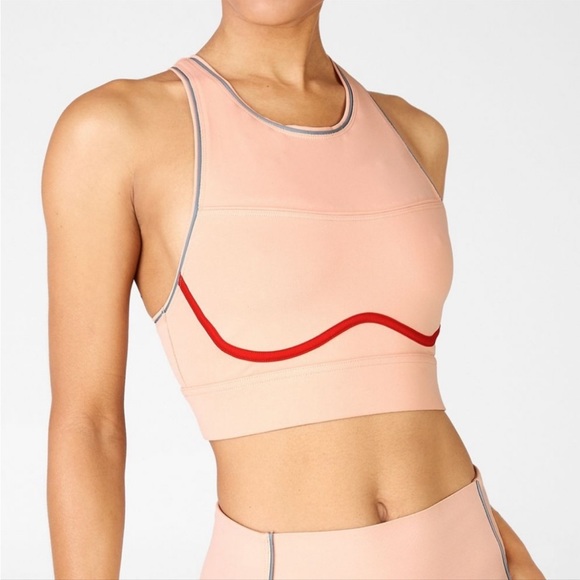 Fabletics Brynn High Impact Sports Bra II in Sandalwood - Picture 2 of 5